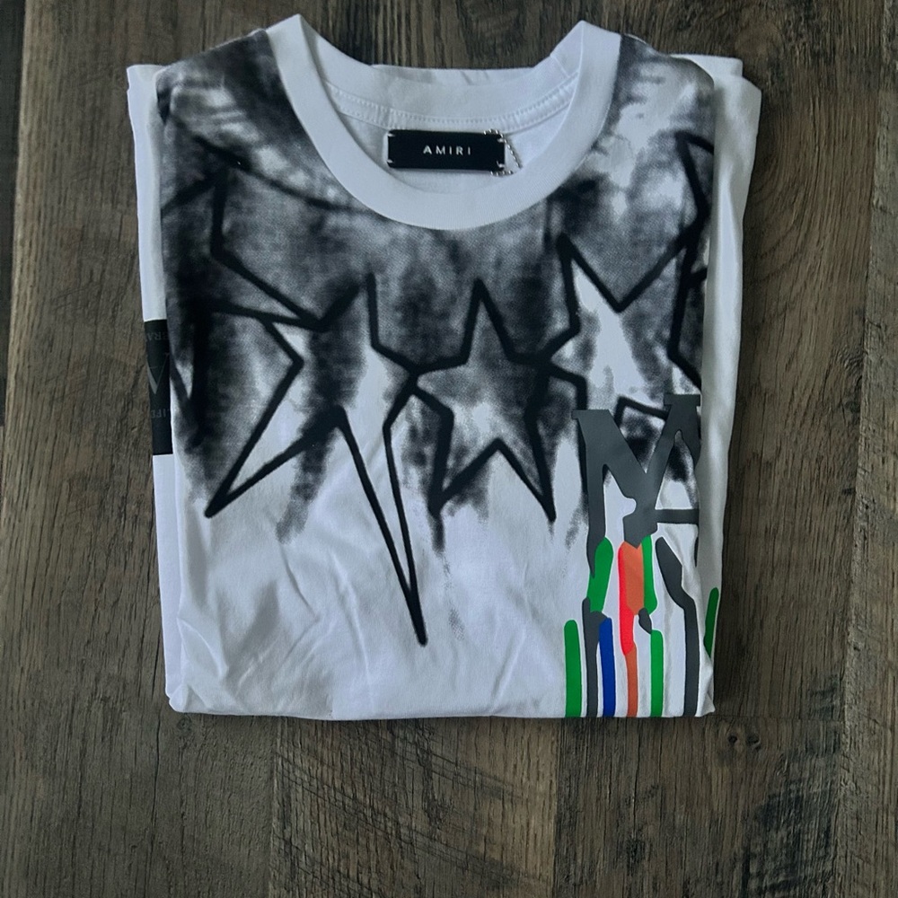Amiri Kids Star Print T-Shirt - White